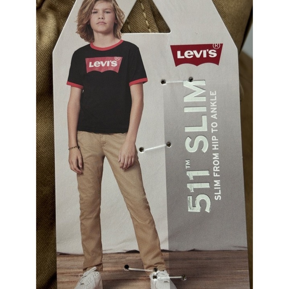 Slim Fit Pants Cotton Khaki Button Clasp Classic New 16 Reg 28x30